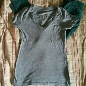 <<Heather grey Cozy boyfriend tee>>